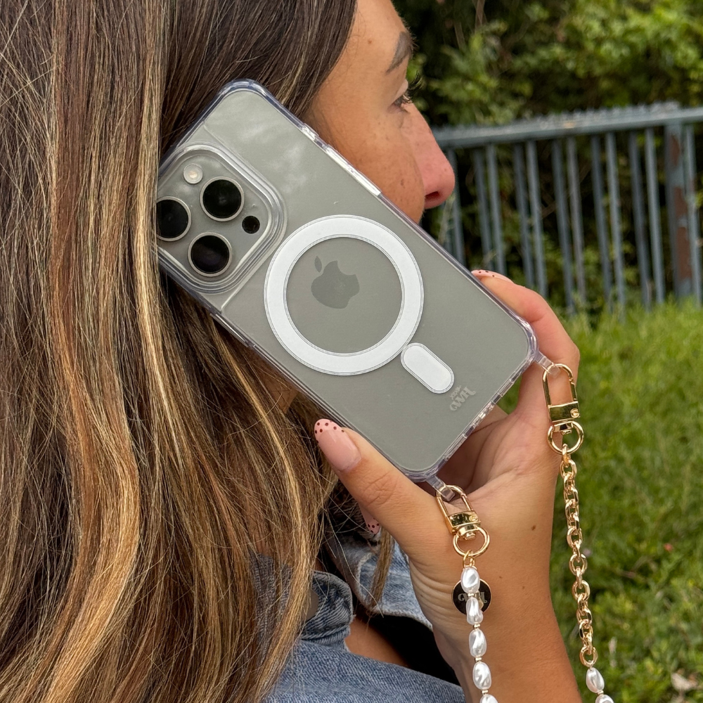 xoxo Wildhearts iPhone 14 Pro - MagSafe Transparant Cord Case (no cord)