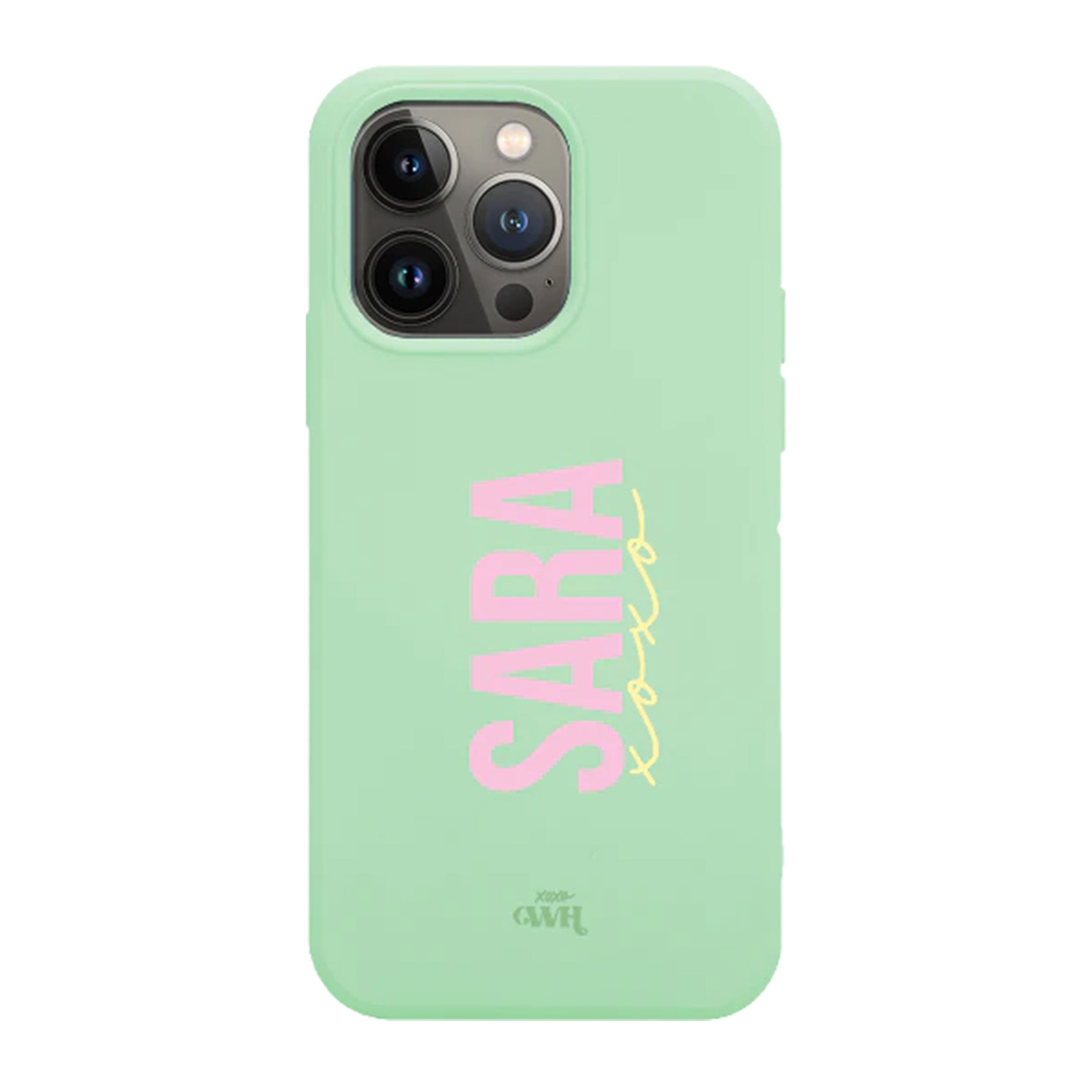 xoxo Wildhearts - iPhone 13 Pro Max Green - Personalized Colour Case