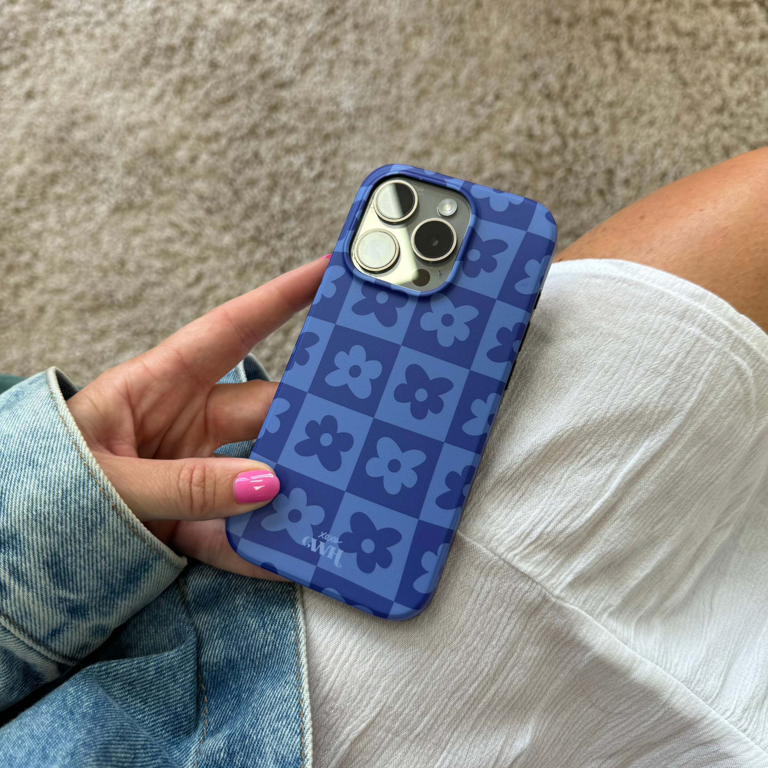 xoxo Wildhearts - iPhone 16 Pro Max - Denim Blossom - MagSafe Case
