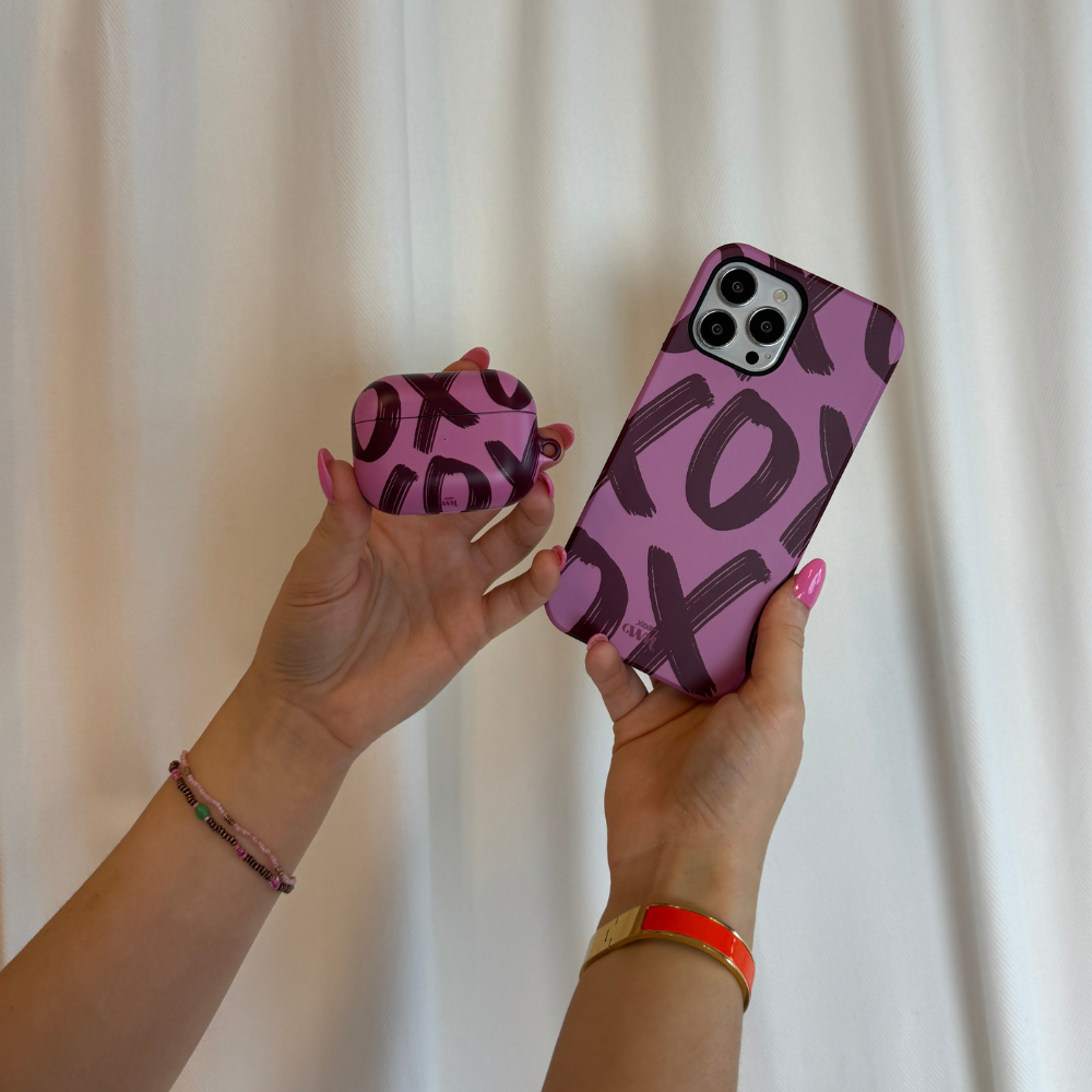 xoxo Wildhearts - AirPods 1 & 2 - Can't Talk Now Pink