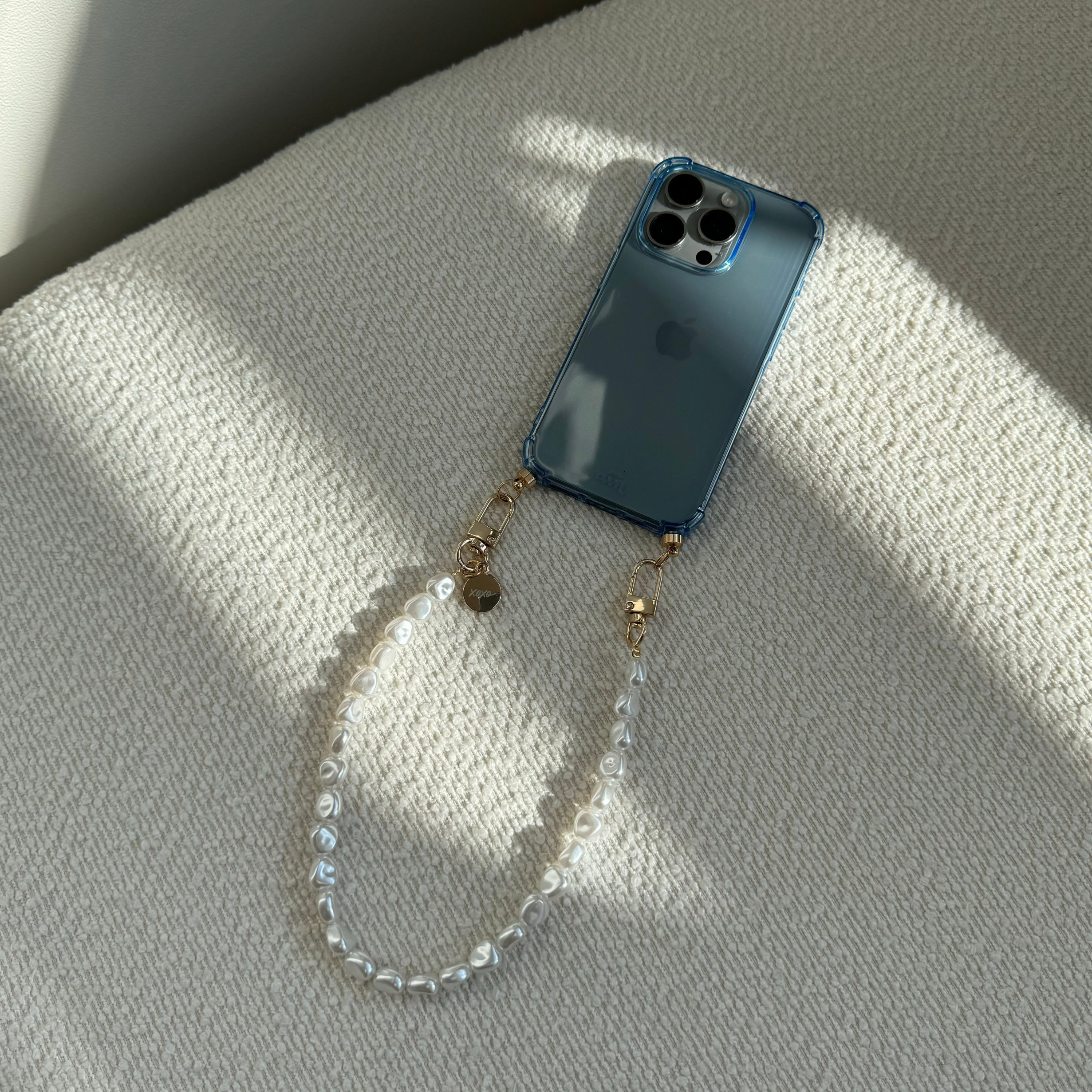 xoxo Wildhearts - iPhone 11 - Pearlfection Cord Case Blue - Short Cord