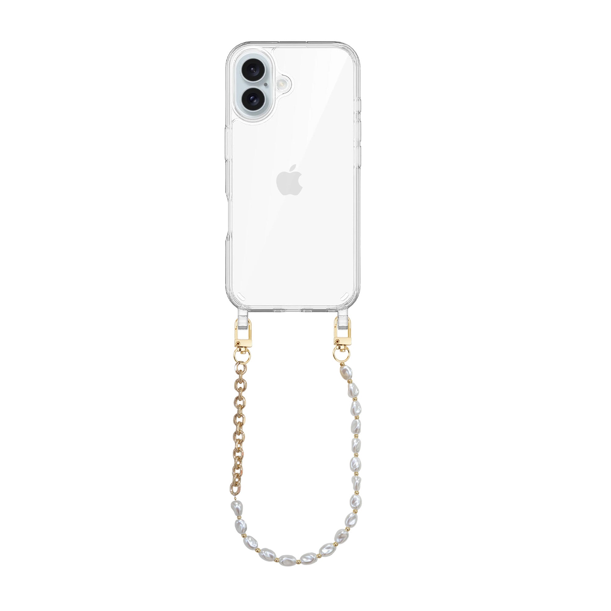 xoxo Wildhearts - iPhone 16 - Over The Moon Transparant Cord Case - Short Cord