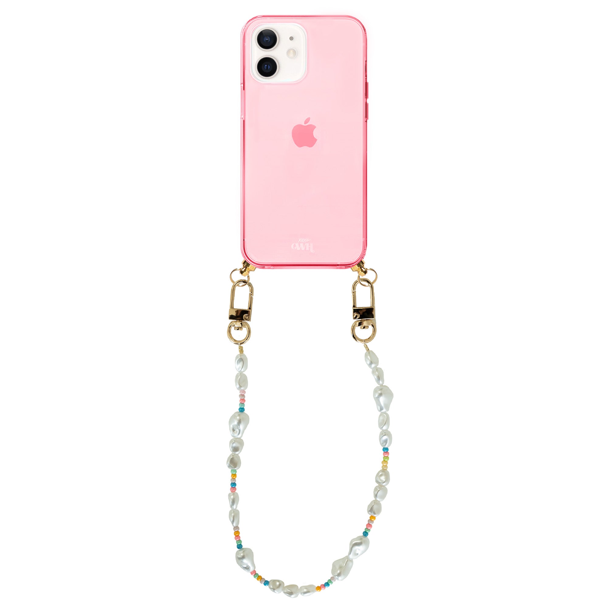 xoxo Wildhearts - iPhone 11 - Beachy Vibes Cord Case Pink - Short Cord