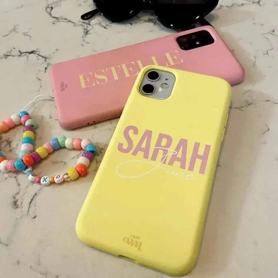 xoxo Wildhearts - iPhone 13 Pro Yellow - Personalized Colour Case