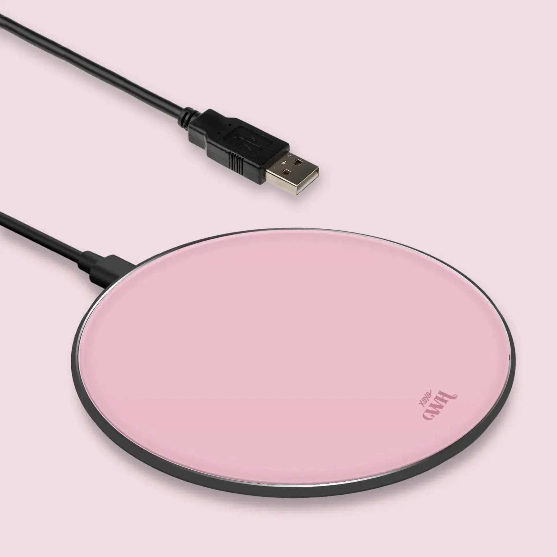 xoxo Wildhearts - Personalized Wireless Charger - Pink