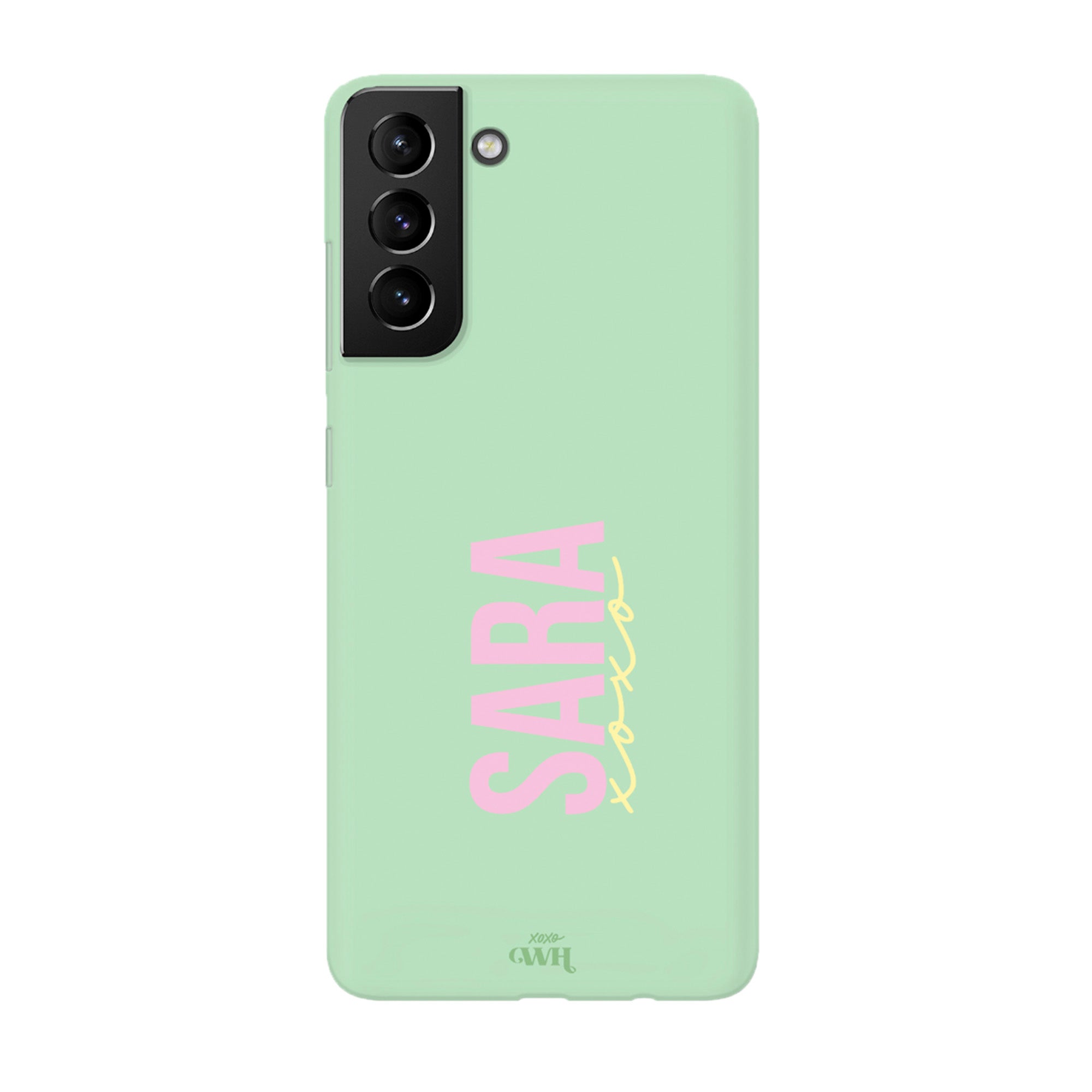 xoxo Wildhearts Samsung S21 Green - Personalized Colour Case