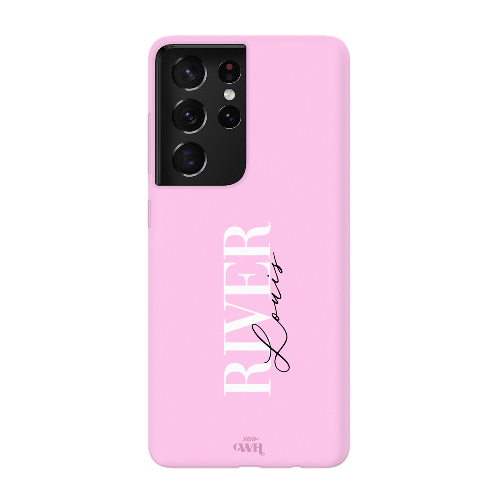 xoxo Wildhearts Samsung S21 Ultra Pink - Personalized Colour Case