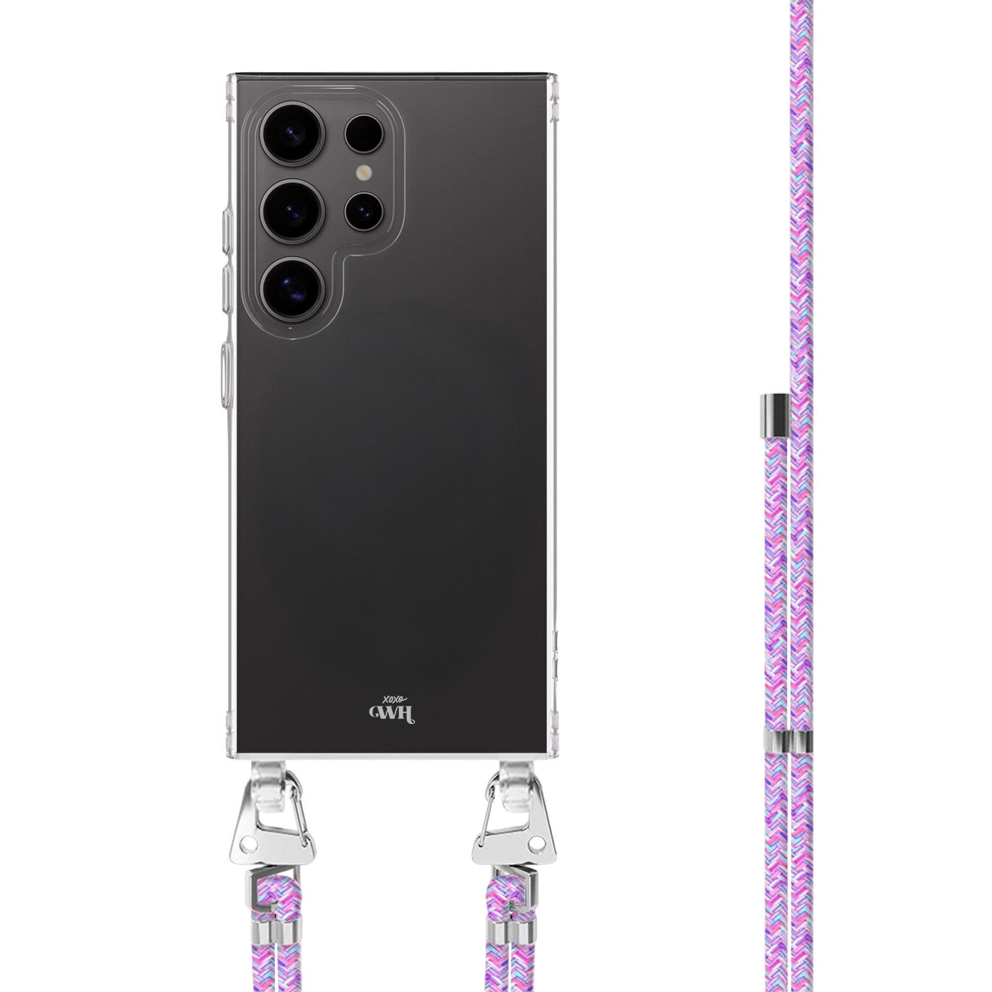 xoxo Wildhearts Samsung Galaxy S23 Ultra - Purple Fever Transparant Cord Case