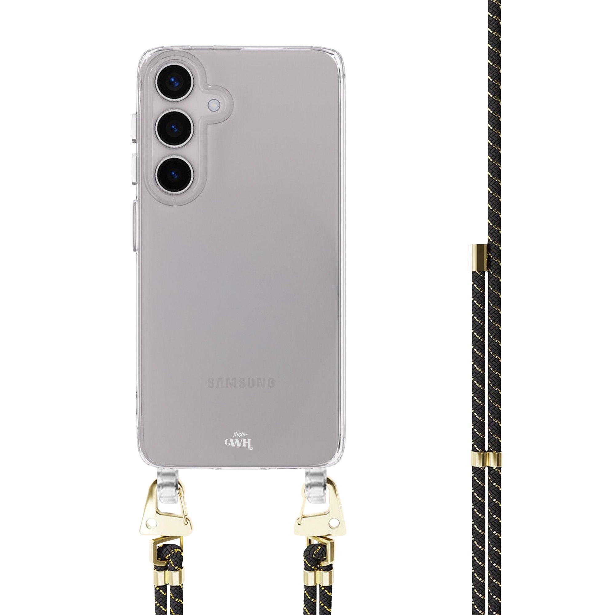 xoxo Wildhearts Samsung Galaxy S23 Plus - Gold Goddess Transparant Cord Case