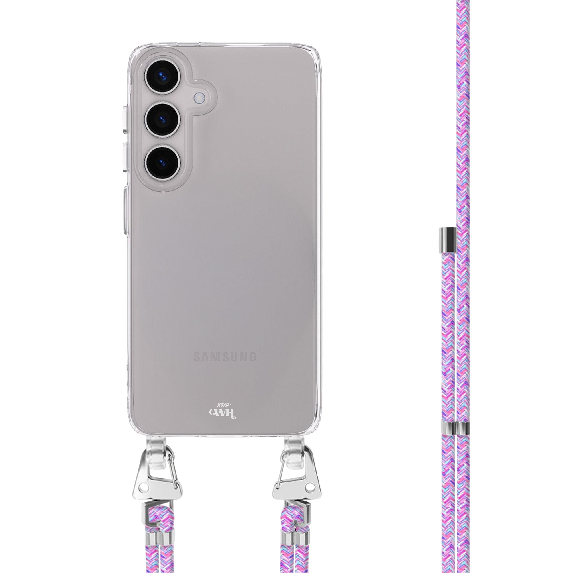 xoxo Wildhearts Samsung Galaxy S23 Plus - Purple Fever Transparant Cord Case