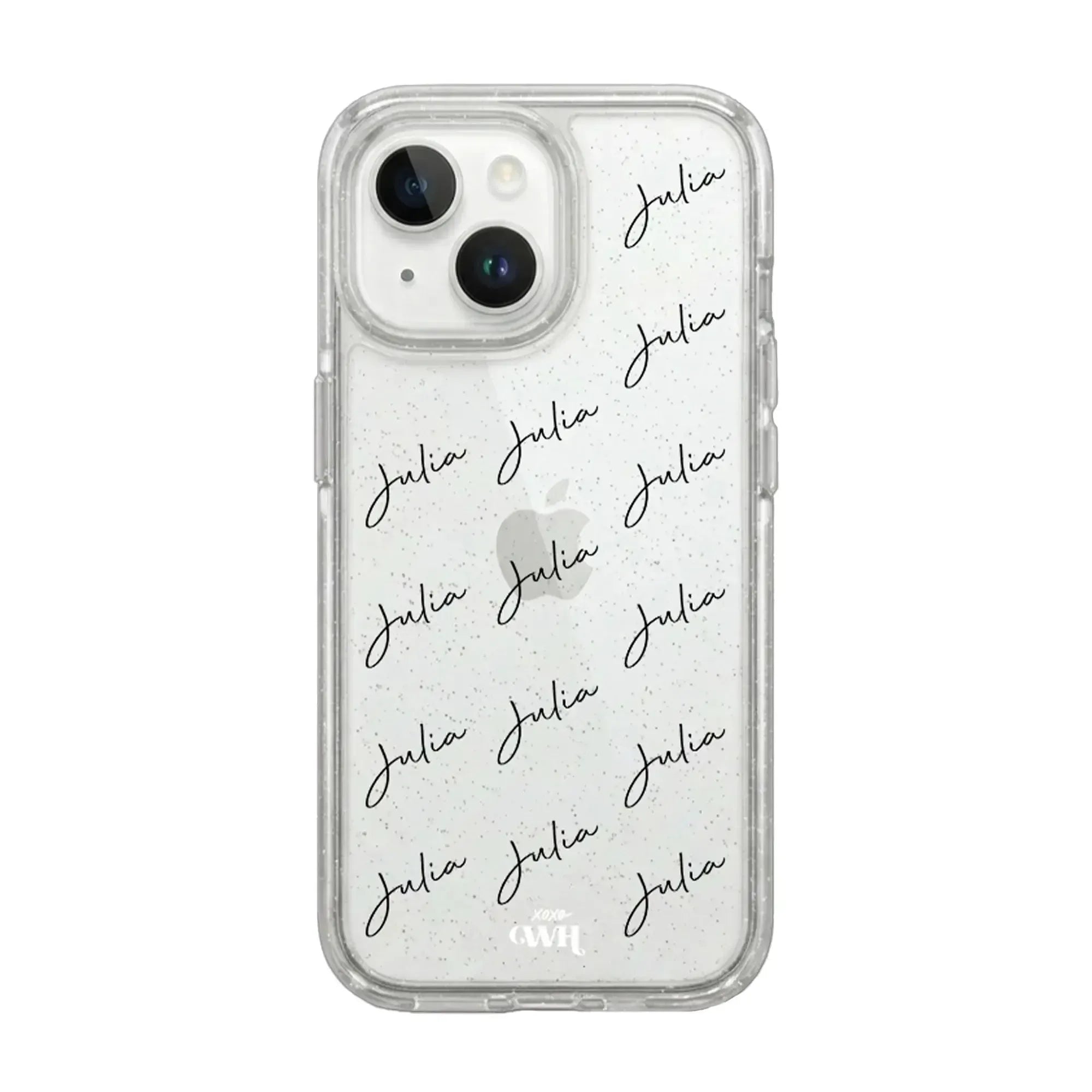 xoxo Wildhearts Sparkle Away Transparent Personalized - iPhone 14