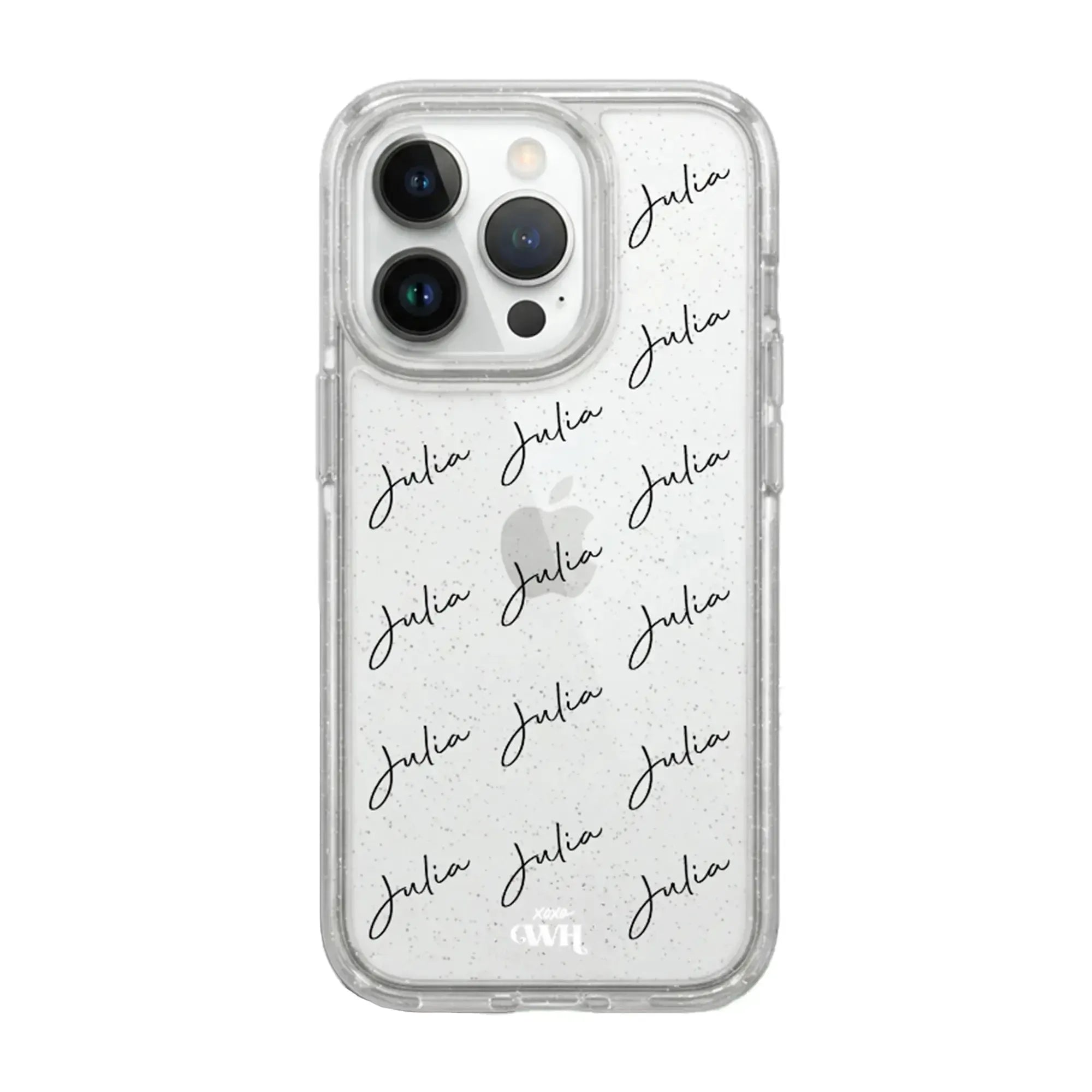 xoxo Wildhearts Sparkle Away Transparent Personalized - iPhone 14 Pro