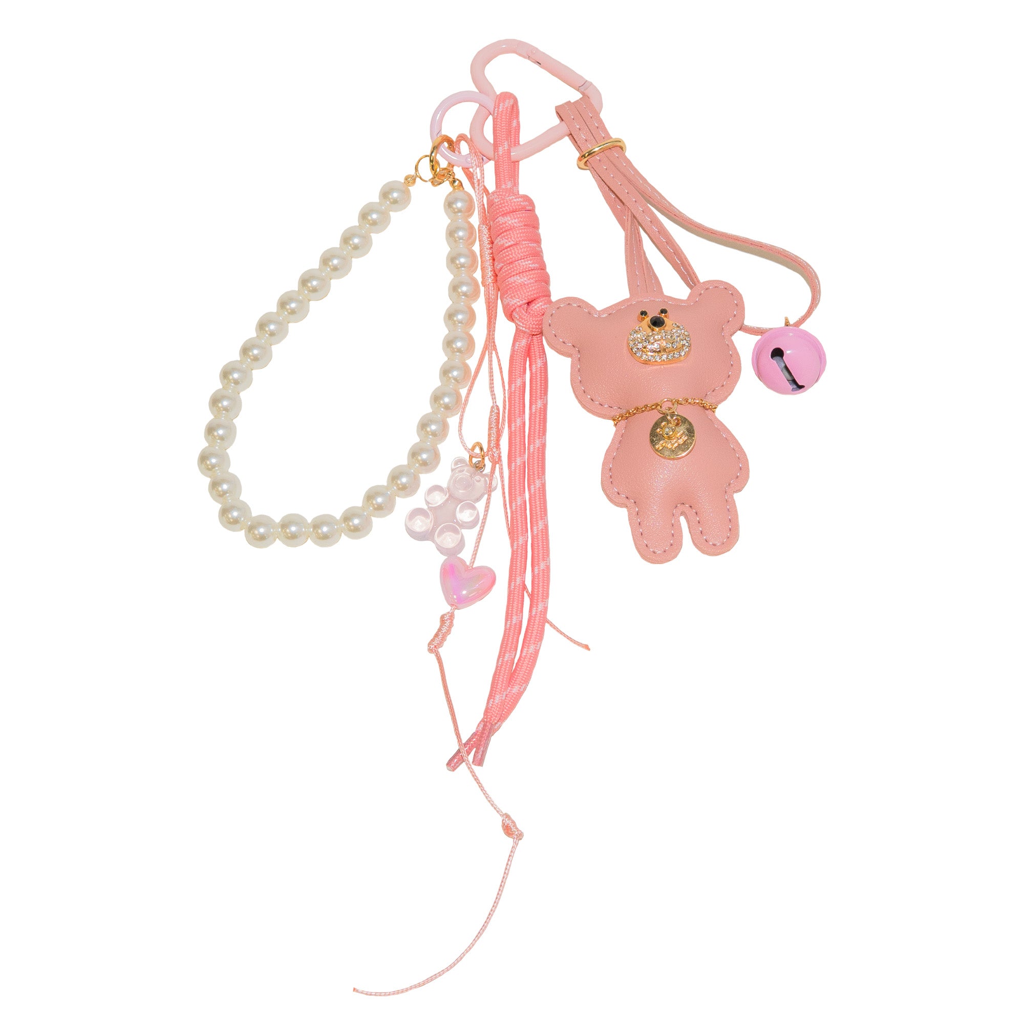 xoxo Wildhearts Bag Charm - Teddy Twist - Pink