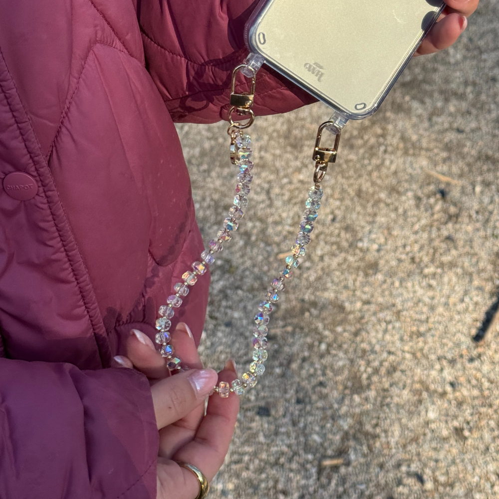 xoxo Wildhearts iPhone 17 Pro - Crystal (Transparent) Transparant Cord Case