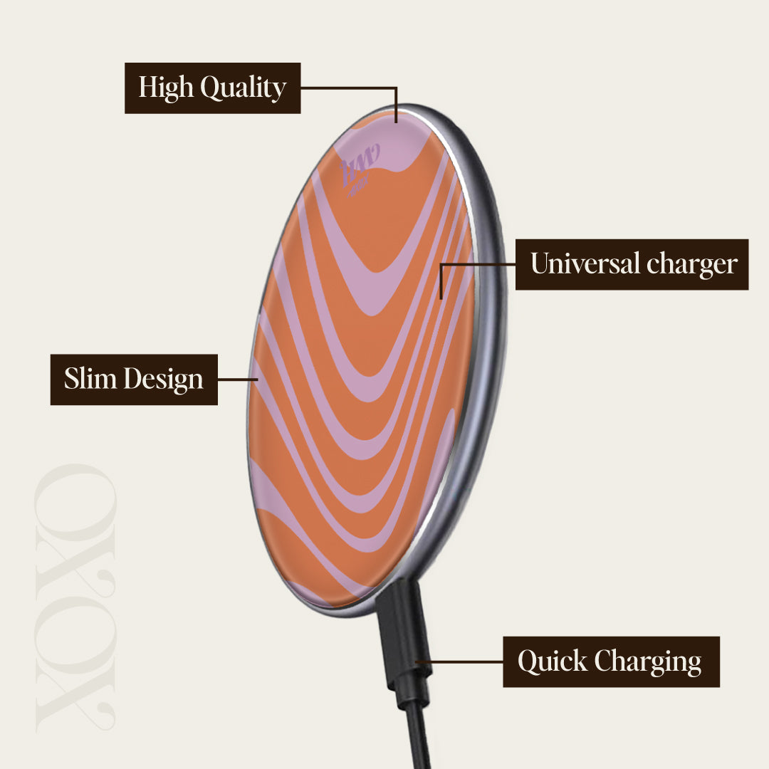 xoxo Wildhearts Wireless Charger - Boogie Wonderland Orange