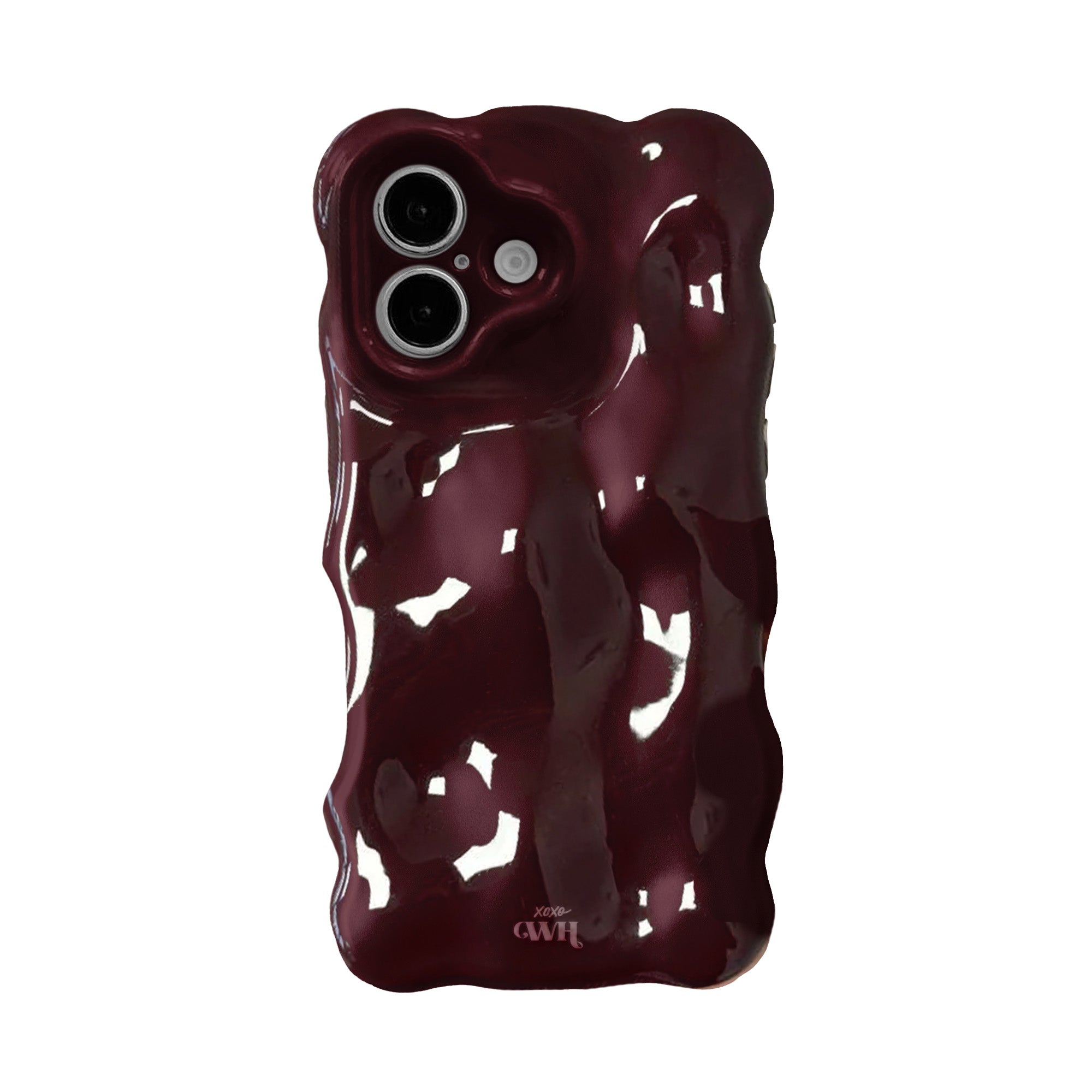 xoxo Wildhearts - Bubbly case Burgundy - iPhone 16