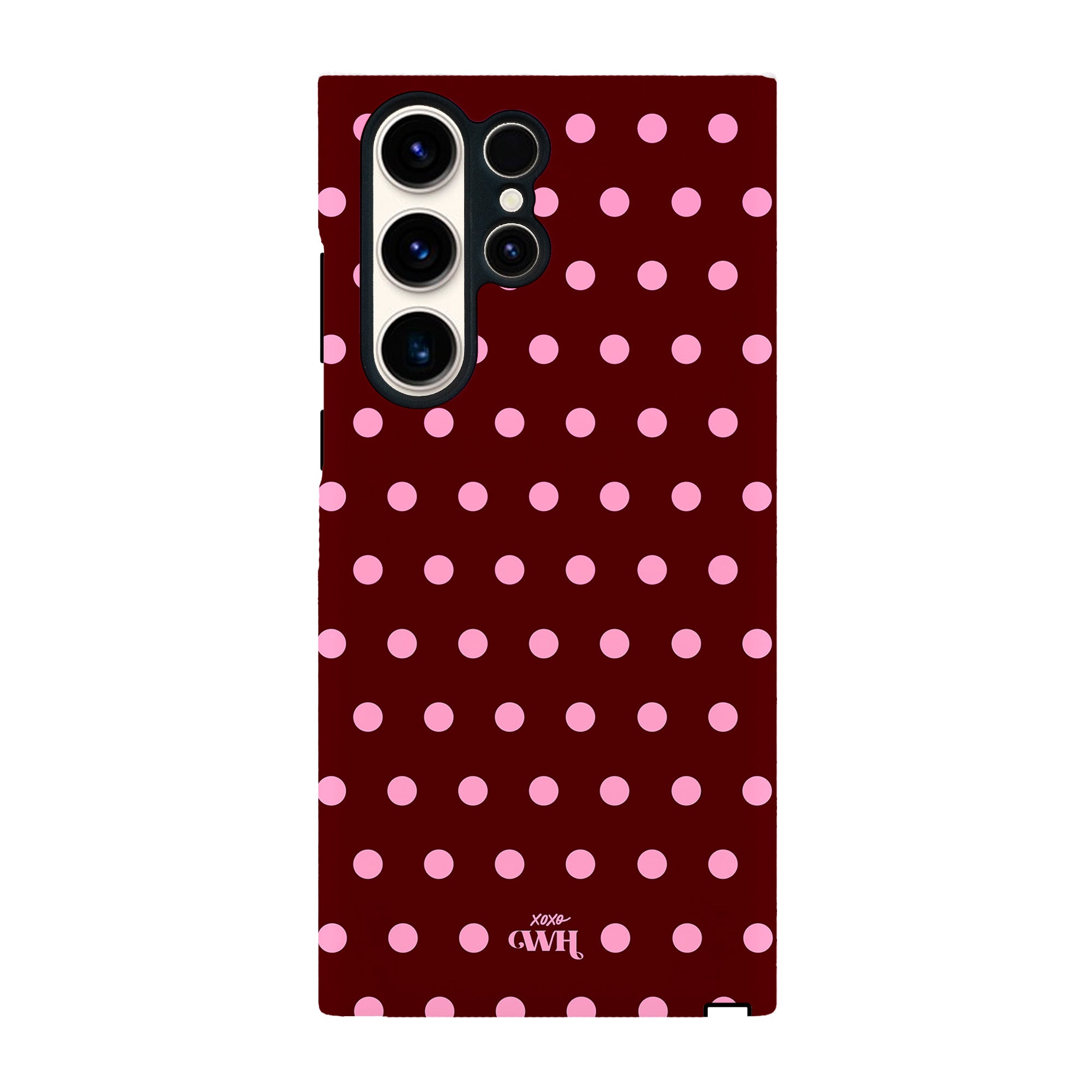 xoxo Wildhearts Polka Dots (Burgundy) - Samsung Galaxy S24 Ultra