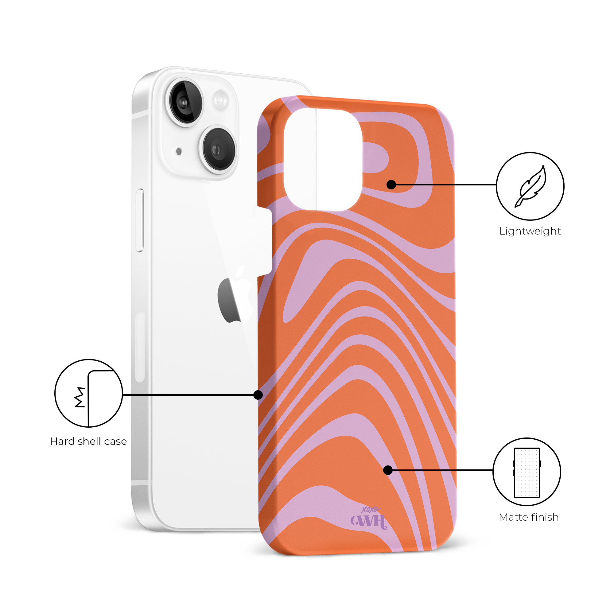 xoxo Wildhearts - Boogie Wonderland Orange - iPhone 15