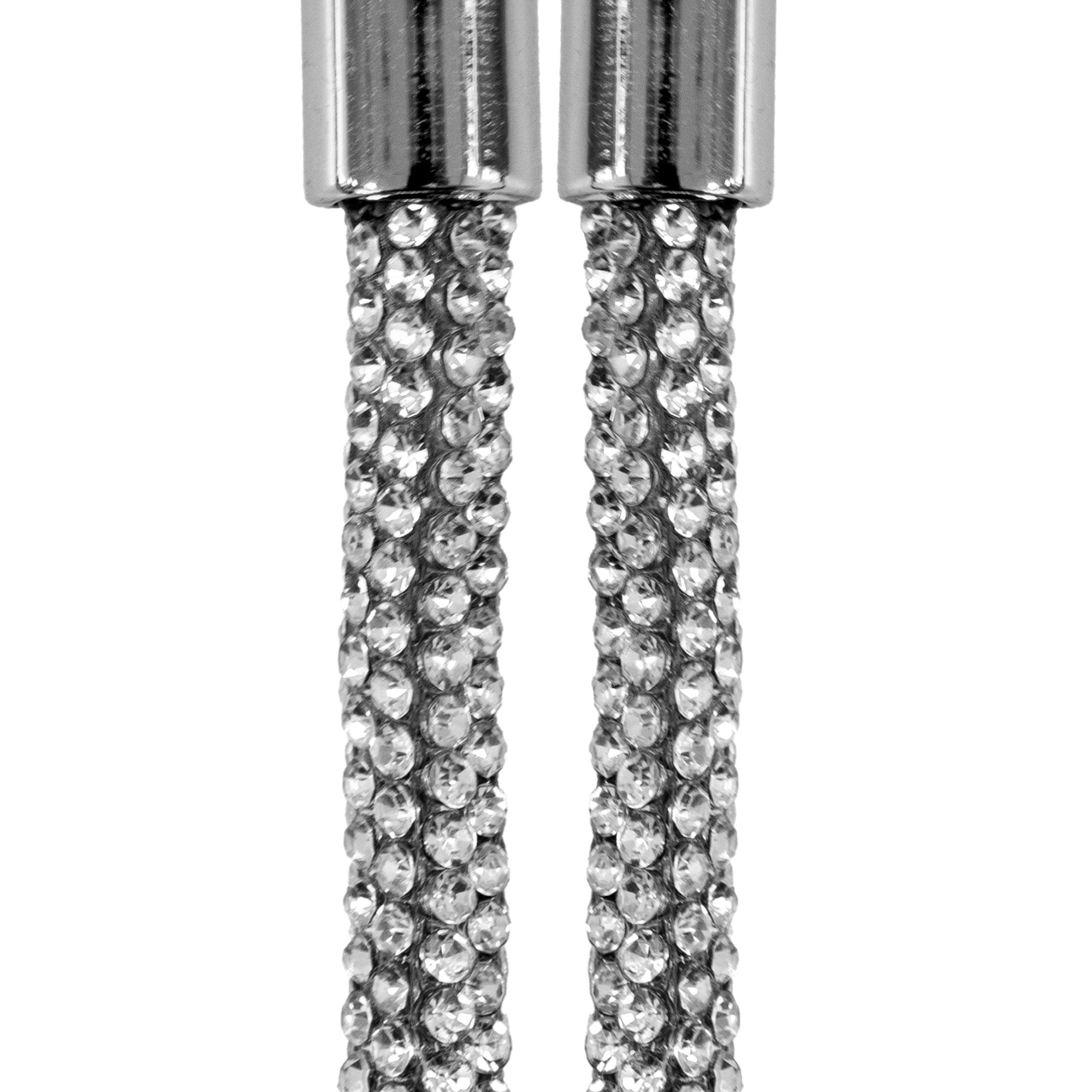 xoxo Wildhearts - iPhone 14 Pro Max - Silver Diamonds Transparant Cord Case