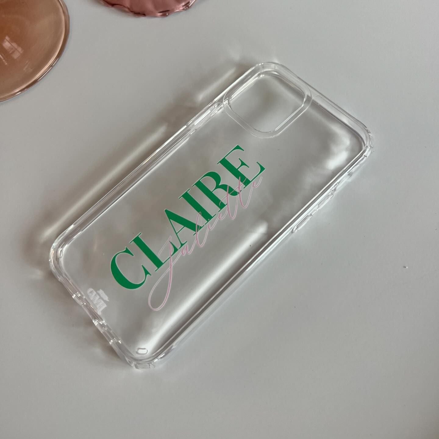 xoxo Wildhearts iPhone 17 Pro - Personalized Clear Case