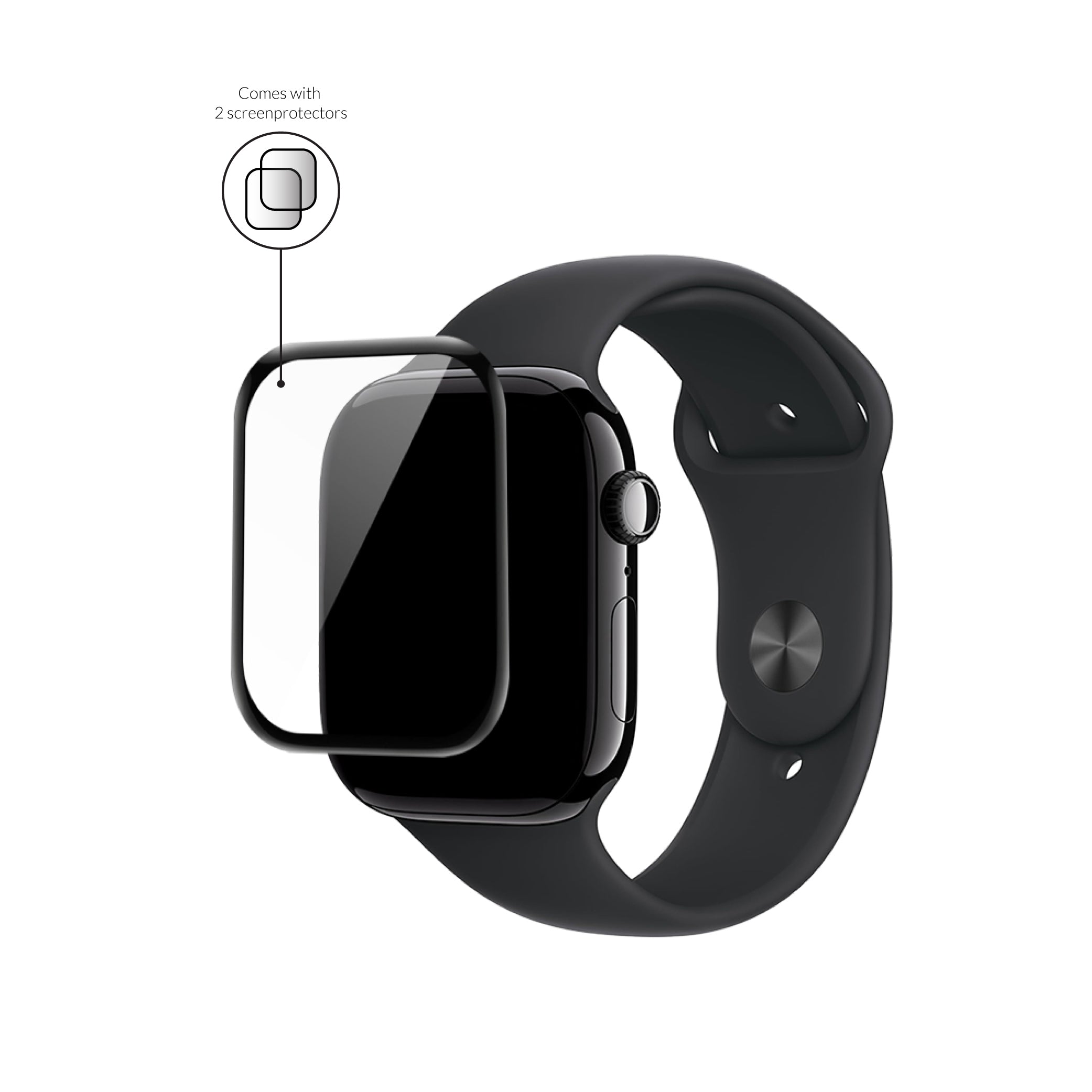 xoxo Wildhearts Apple Watch premium screenprotector (glas)