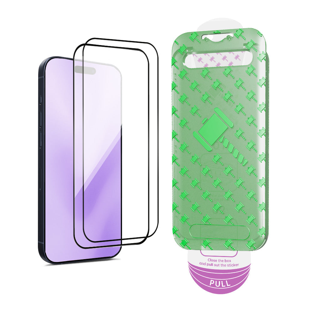 xoxo Wildhearts iPhone 16 Pro Max - Tempered Glass screenprotector with frame (2-Pack)