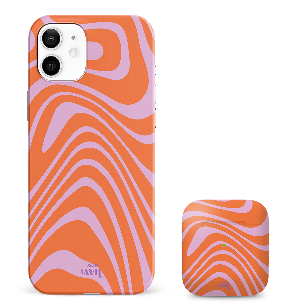 xoxo Wildhearts - Boogie Wonderland Orange - iPhone 11 - Single (case + airpod case)