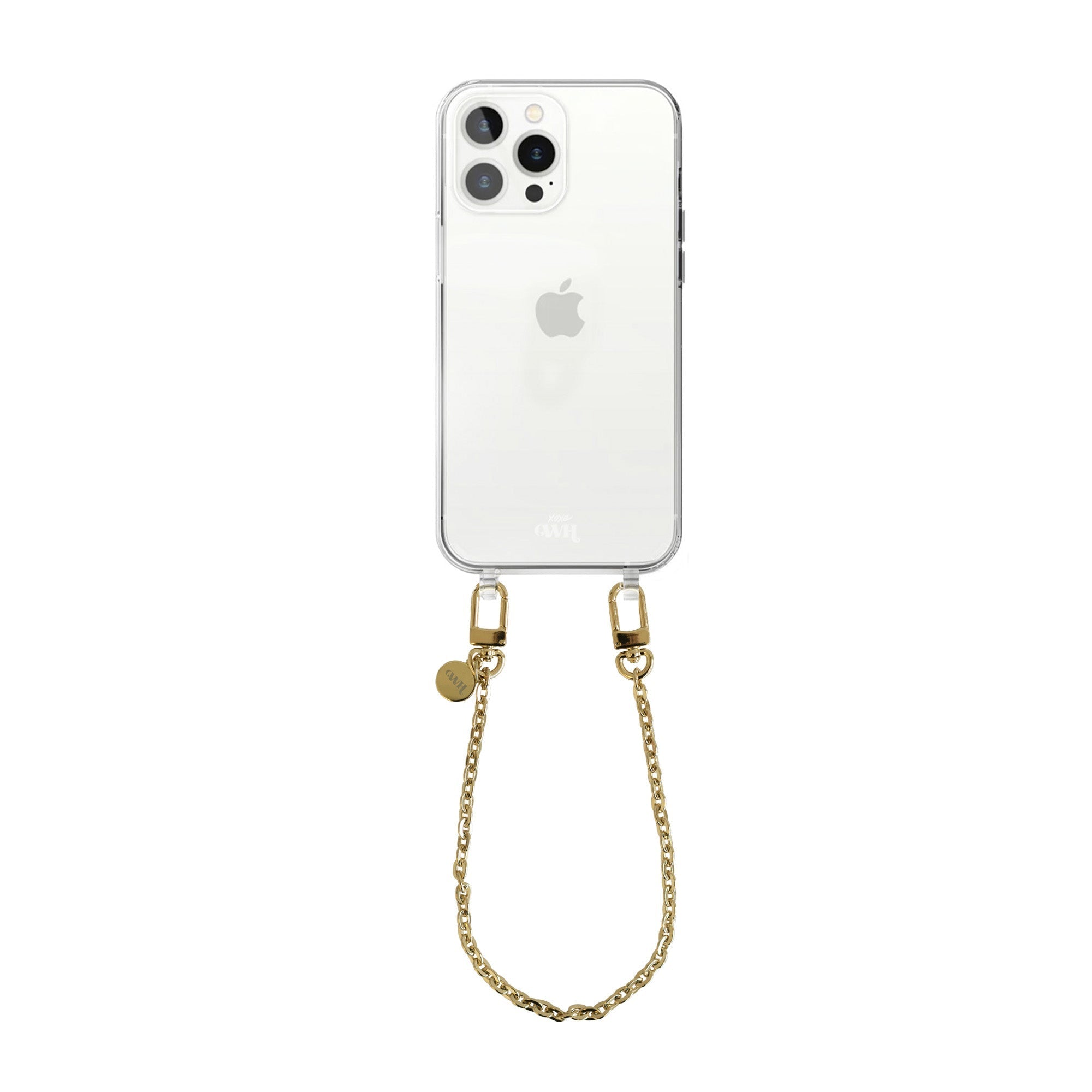 xoxo Wildhearts - iPhone 13 Pro Max - Dreamy Transparant Cord Case - Short Cord