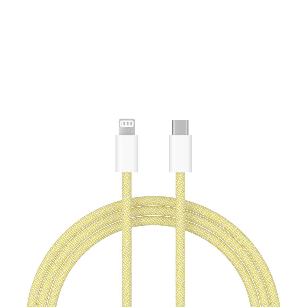 xoxo Wildhearts - USB-C to Lightning cable - 1 Meter (yellow)