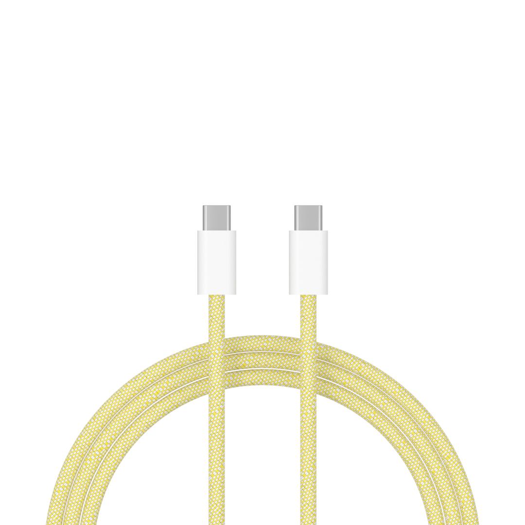 xoxo Wildhearts - USB-C to USB-C cable - 1 Meter (yellow)