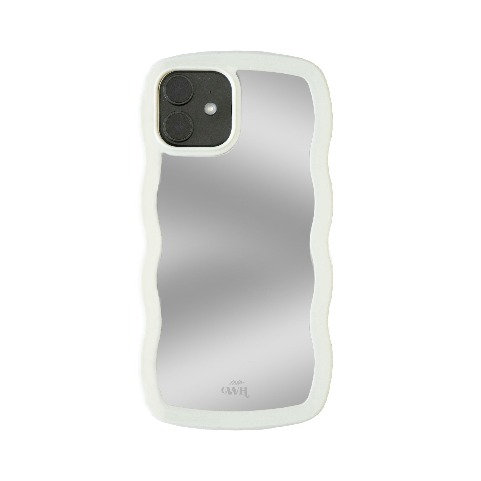 xoxo Wildhearts - Wavy mirror case Creme - iPhone 12