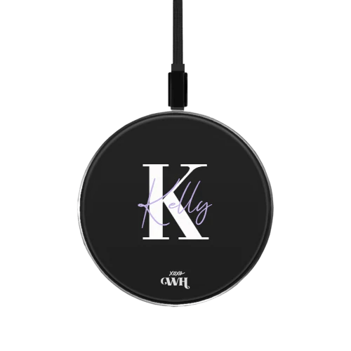 Personalized Wireless Charger - Black