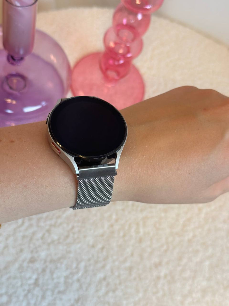 Xiaomi Mi Watch milanees bandje (zilver)