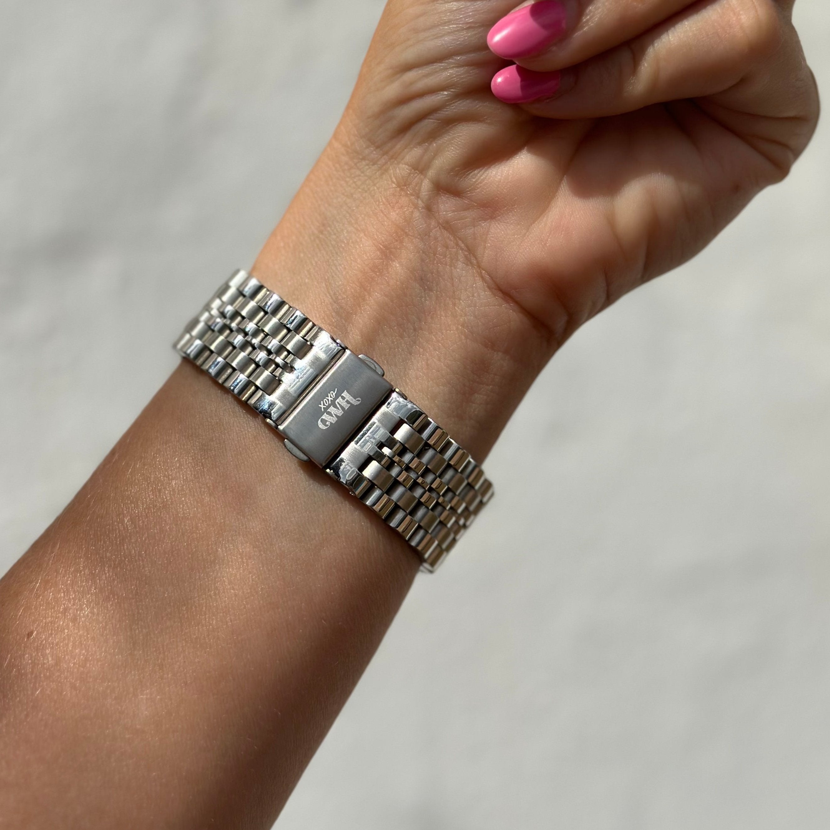 xoxo Wildhearts - Fossil Gen 5e 44mm stalen bandje (zilver)