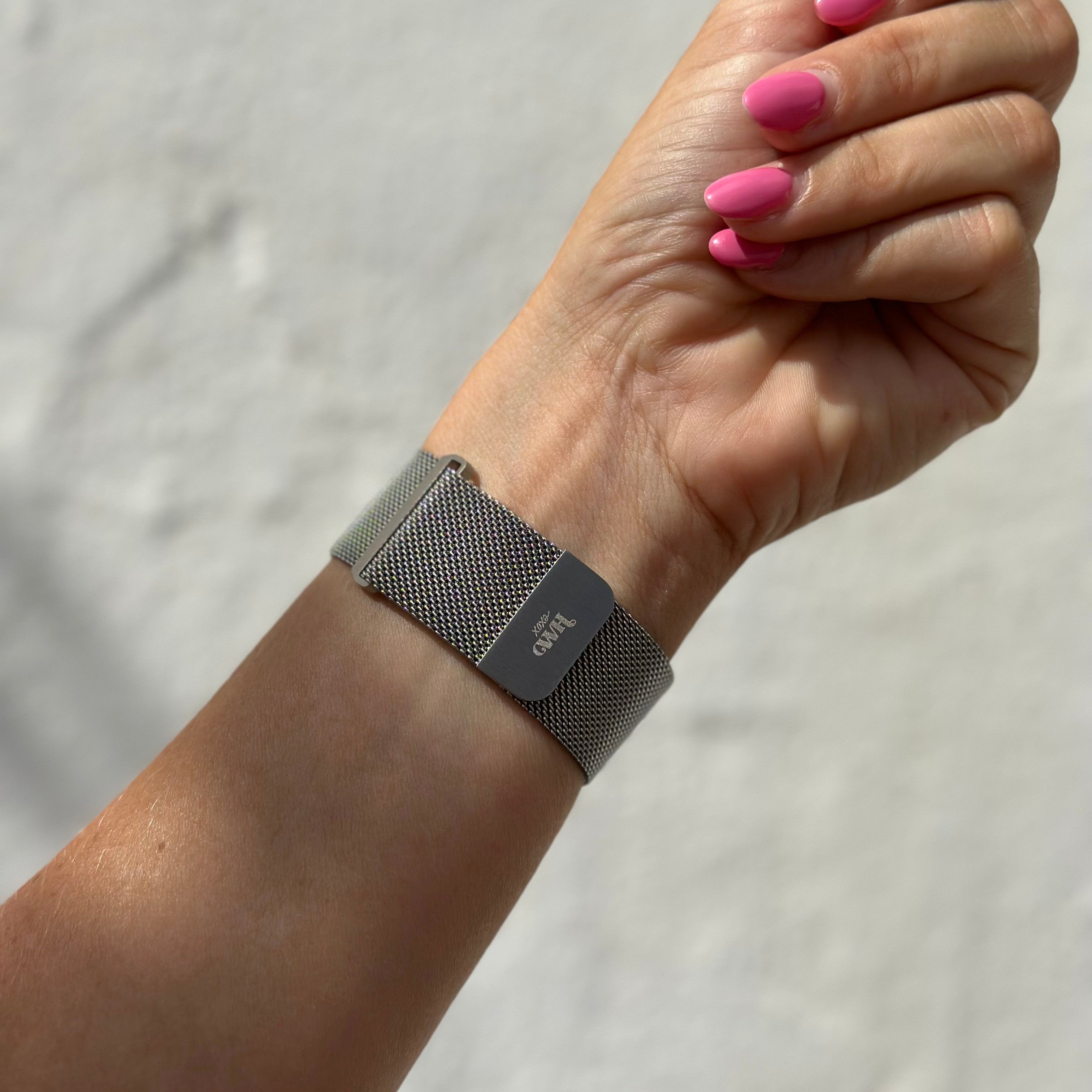 xoxo Wildhearts - Amazfit GTR 3 / GTR 3 Pro milanees bandje (zilver)