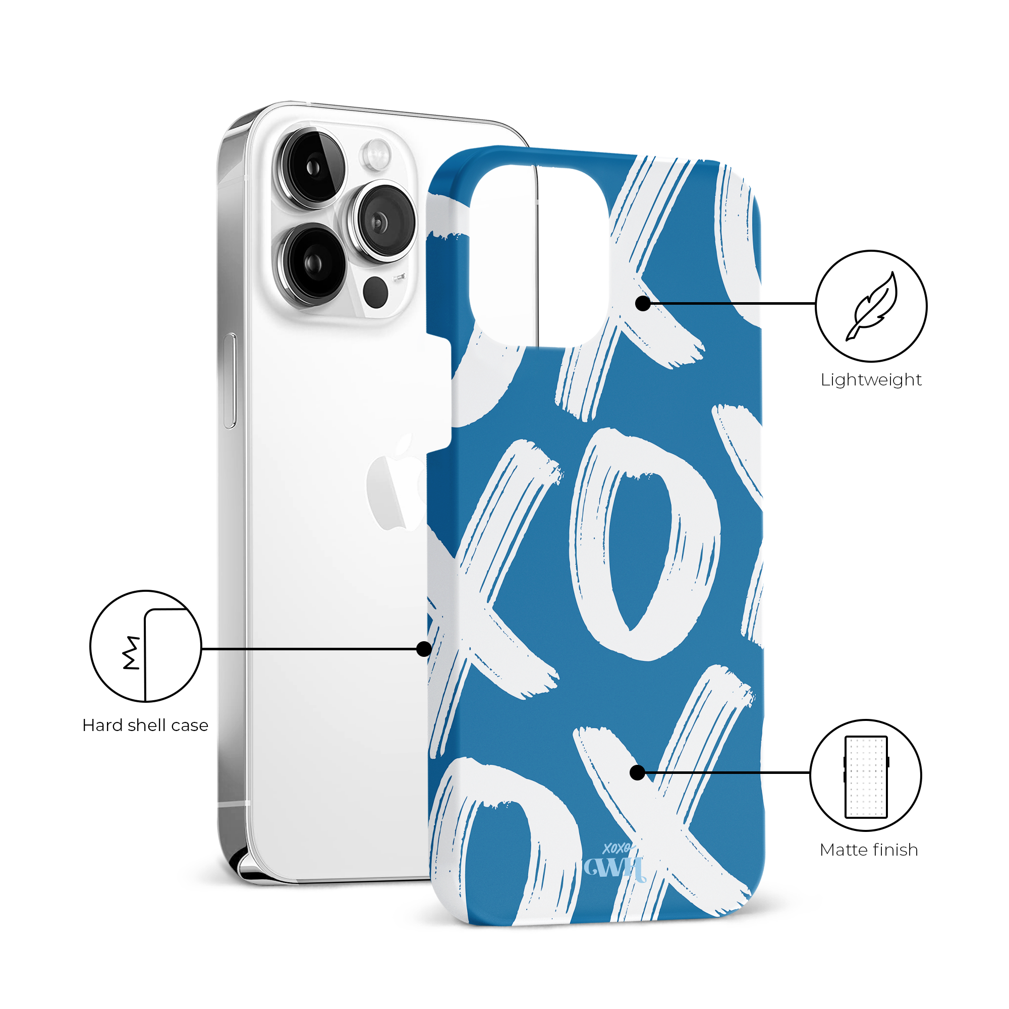 xoxo Wildhearts - Can't Talk Now Blue - iPhone 14 Pro