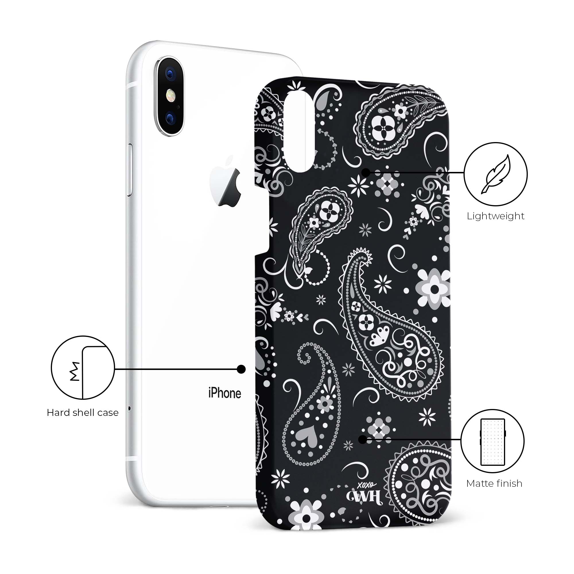 xoxo Wildhearts - Paisley Dawn Black - iPhone X/XS