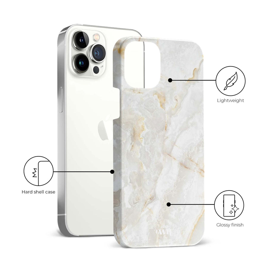 Marble Off Whites - iPhone 12 Pro