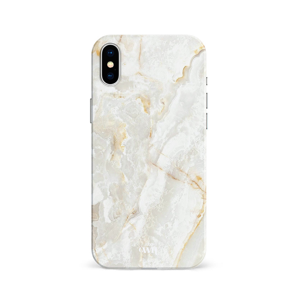 xoxo Wildhearts - Marble Off Whites - iPhone X/XS