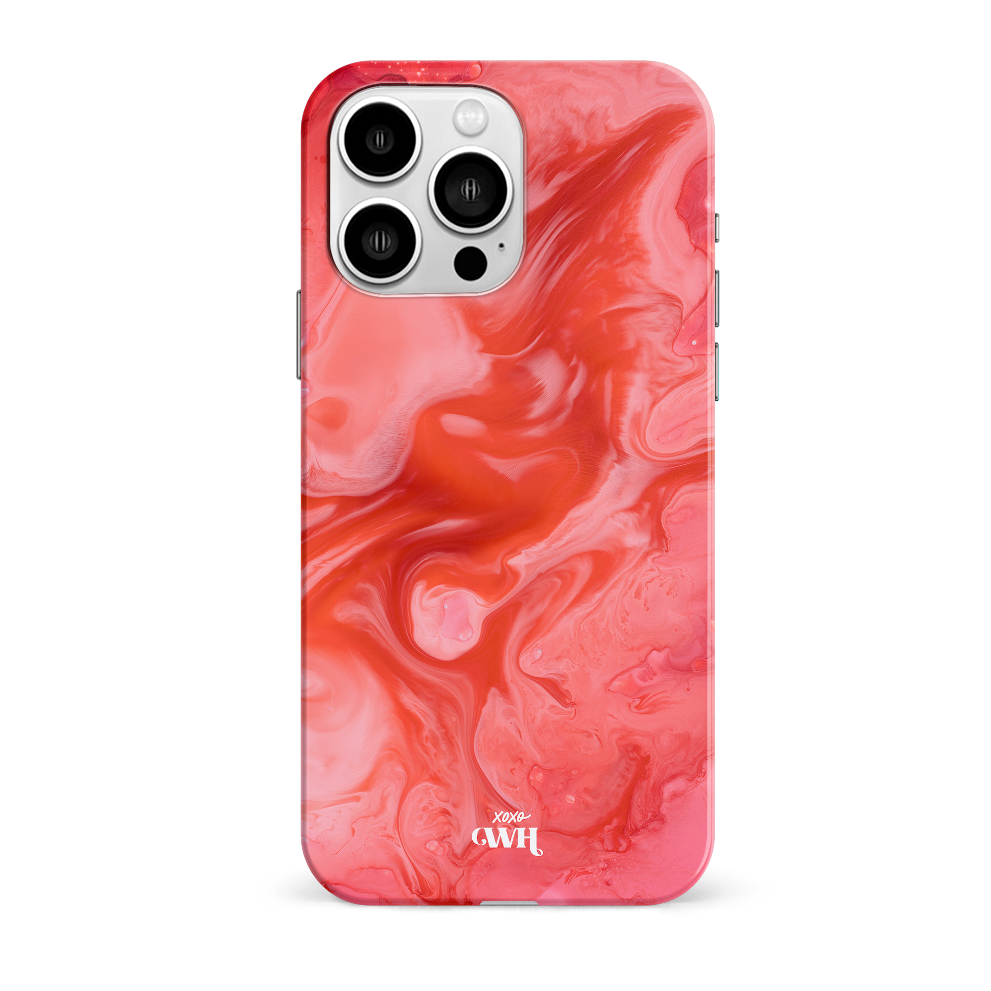 xoxo Wildhearts - Marble Red Lips - iPhone 14 Pro Max