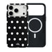 Polka Dots (Black) MagSafe - Double Layer - iPhone 17 Pro Max