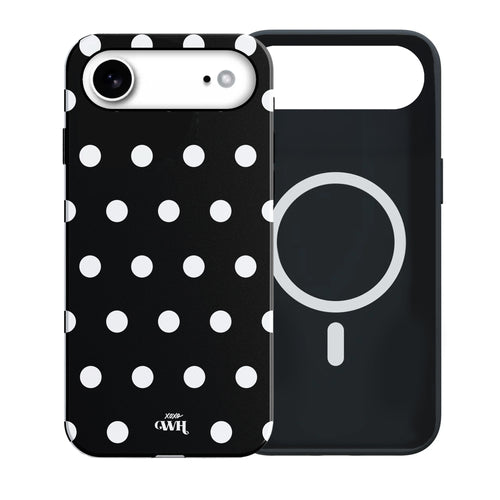 xoxo Wildhearts Polka Dots (Black) MagSafe - Double Layer - iPhone 17 Air
