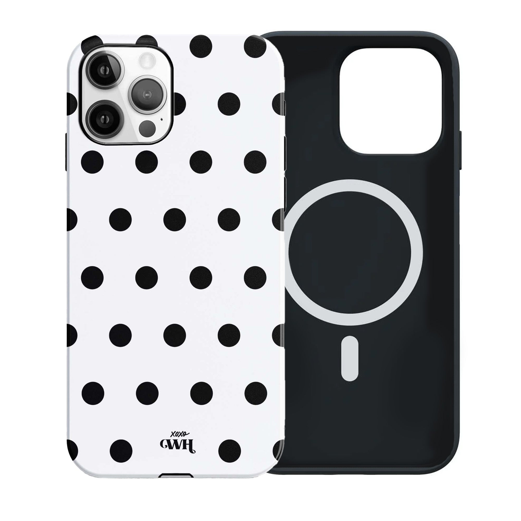 xoxo Wildhearts Polka Dots (White) MagSafe - Double Layer - iPhone 12 Pro