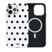 Polka Dots (White) MagSafe - Double Layer - iPhone 12 Pro Max