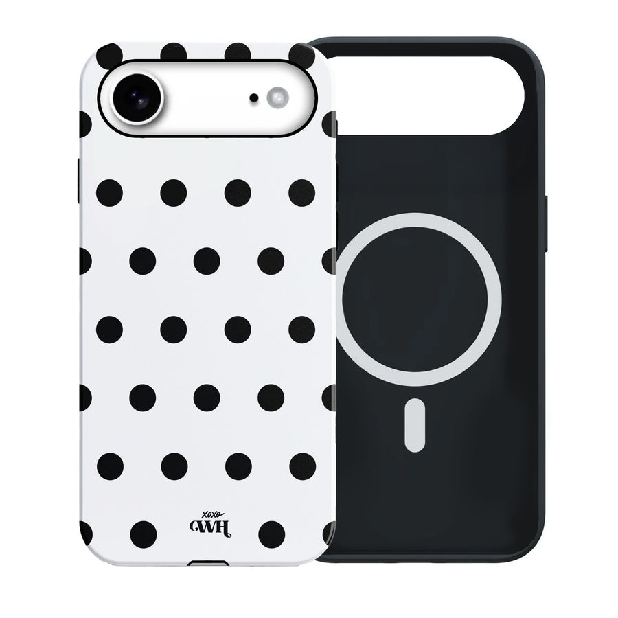 Polka Dots (White) MagSafe - Double Layer - iPhone 17 Air