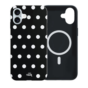 xoxo Wildhearts Polka Dots (Black) MagSafe - Double Layer - iPhone 16