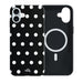 Polka Dots (Black) MagSafe - Double Layer - iPhone 16