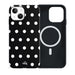 Polka Dots (Black) MagSafe - Double Layer - iPhone 13