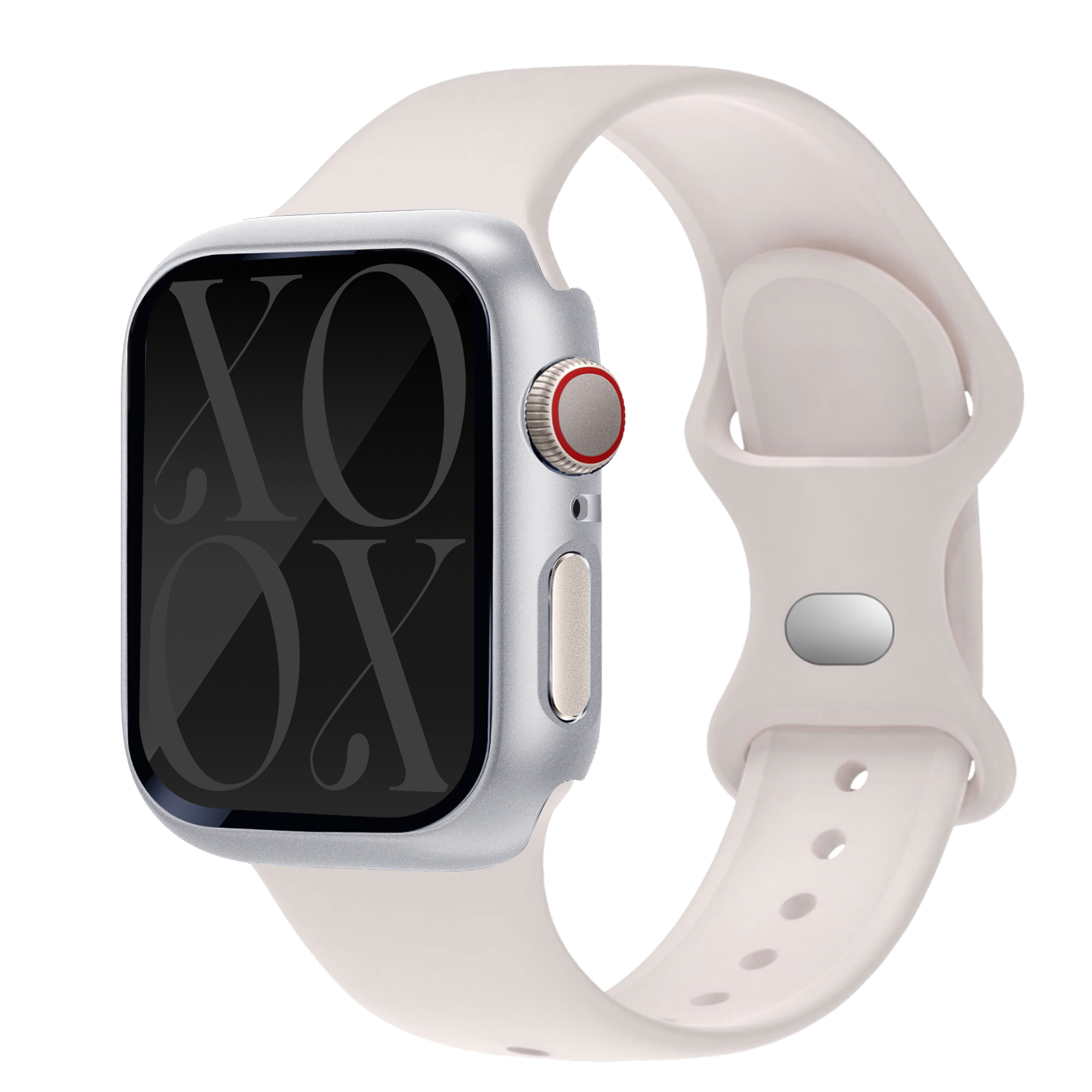 xoxo Wildhearts Apple Watch Case - Silver