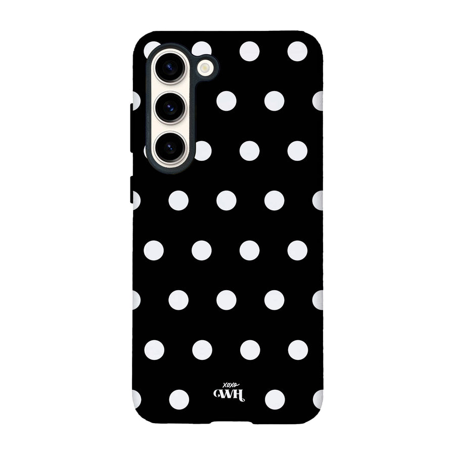 Polka Dots (Black) - Samsung Galaxy S24